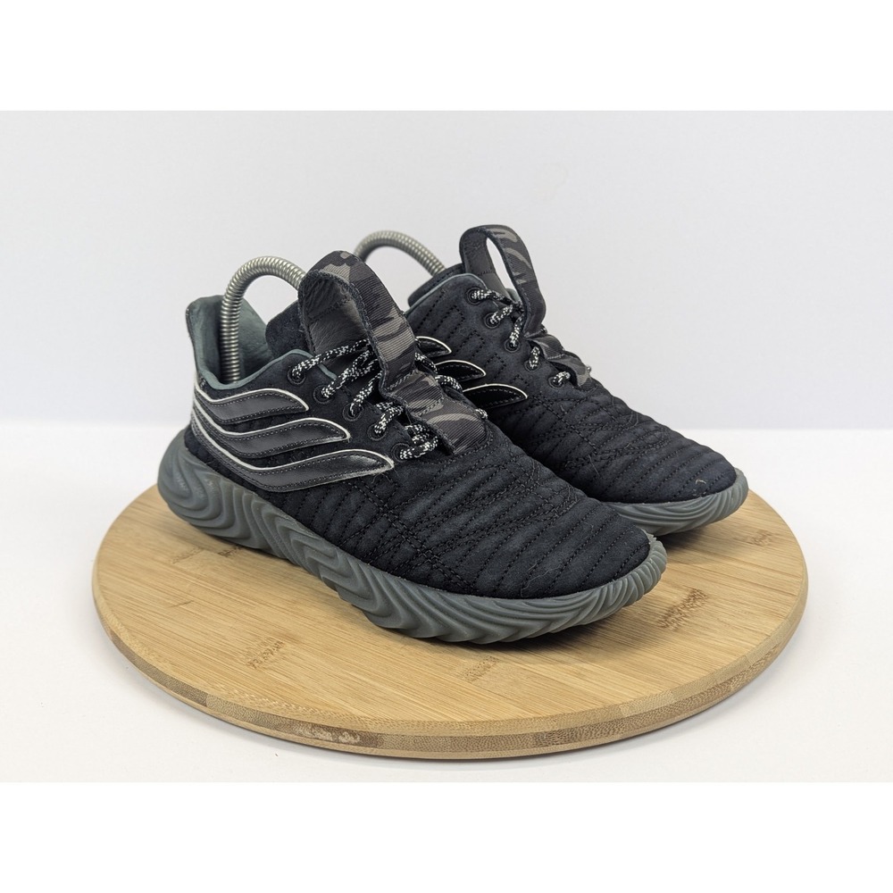 Adidas Sobakov Black Carbon Reflective Knit‎ Soccer Sneakers Mens 5